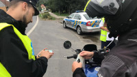 POLICIE kontrola motorka